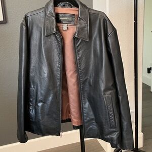 Banana Republic Black 100% Leather Jacket XL